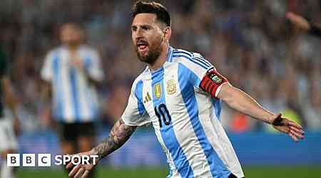 Argentina 6-0 Bolivia: Lionel Messi scores hat-trick in World Cup qualifying