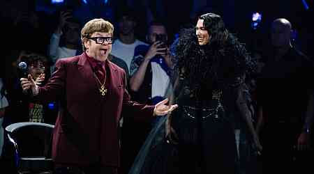 Watch Elton John join Dua Lipa on stage at special Royal Albert Hall orchestral show