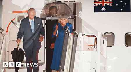 King lands in Sydney on historic tour of Australia