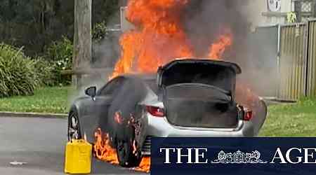 Police investigate after shooting and car fire in Sydney's west