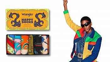 Vibrant Statement Capsules - Wrangler x Happy Socks Present Curated Western-Inspired Collection (TrendHunter.com)