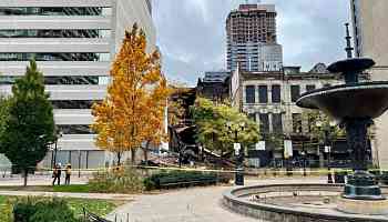 Hamilton, Ont., building collapse at downtown park could've had 'terrifying' consequences, mayor says