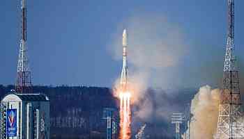 Russia launches Soyuz rocket with dozens of satellites, including two from Iran