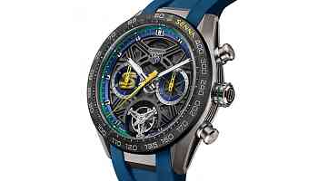 New Release: Limited-Edition TAG Heuer Carrera Chronograph Tourbillon X Senna Watch