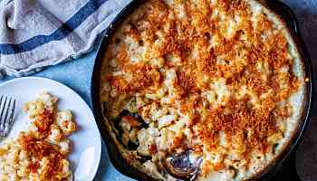 skillet baked macaroni and cheese