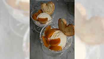 Recipe: Fuyu persimmons make a tasty fruit compote to serve on ice cream