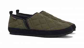 Luxe Long-Lasting House Shoes - The Barbour Hall Quilted Slippers Have a Diamond Pattern (TrendHunter.com)