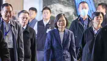 Former President Tsai Ing-wen departs for security forum in Canada