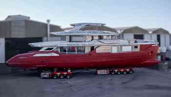 First 35 metre Baglietto DOM 115 yacht moves to outfitting