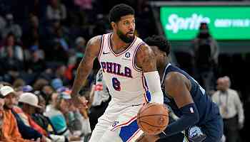 PG injures knee in latest setback for Sixers' big 3