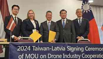 Taiwan, Latvia sign MOU on drone industry cooperation