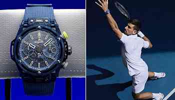 Hublot celebrates tennis legend Novak Djokovic with Big Bang Unico made from his racquets and polos