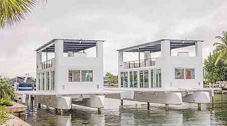 Futuristic floating home uses its sea legs to rise above the waves