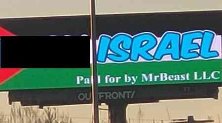 Chicago-Area Billboards Hacked to Show MrBeast Endorsing Anti-Israel Messages