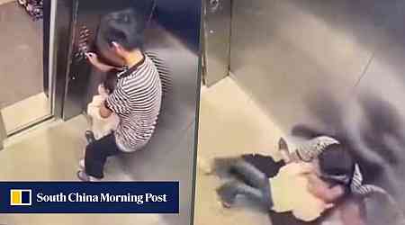 Shock as China boy grabs girl in lift, drags her away, is arrested, then freed