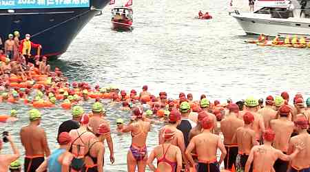 Typhoon could force cancellation of cross-harbour swim