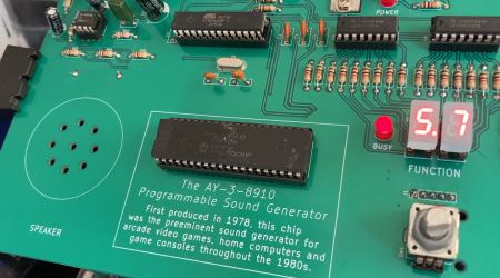 Listen to an old '80s arcade sound chip replicating the sound of birds, a whistle, and even a jackhammer