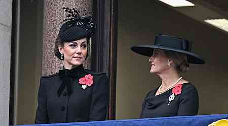 Kate Middleton Attends Remembrance Sunday Service With Prince William