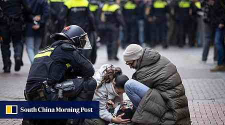 Dutch police arrest dozens at pro-Palestinian rally in Amsterdam after football unrest