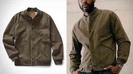 Militant Suede Bomber Jackets - The Taylor Stitch Army Suede Bomber Jacket Elevates a Classic (TrendHunter.com)