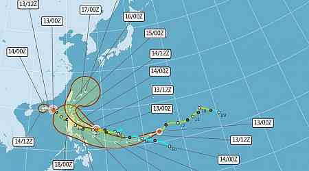 Tropical Storm Usagi to pass closest to Taiwan over weekend