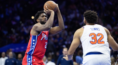  76ers' Joel Embiid struggles in season debut vs. Knicks, wants to play in second half of back-to-back vs. Cavs 