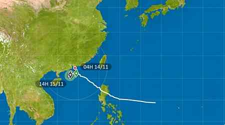 T8 to be downgraded at 10.20am as Toraji departs