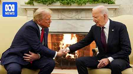 Donald Trump and Joe Biden meet at White House to discuss transition of presidential power