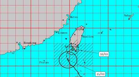 CWA issues land warning for parts of southern Taiwan as Usagi weakens