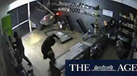 Police hunt ram-raiders over tobacconist store robberies