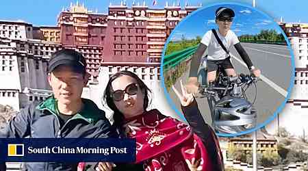 Man in China cycles 4,400km over 100 days to reconcile with wife after 2 years apart