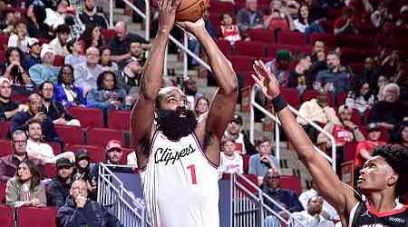 Harden tied with Allen for second in all-time 3's