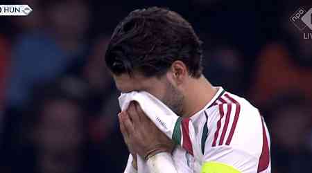 Dominik Szoboszlai in tears as Netherlands vs Hungary stopped for medical emergency