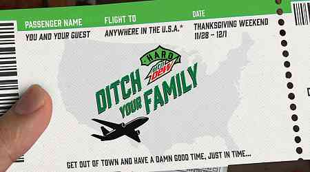 Hard Mountain Dew Invites Fans to "Ditch Your Family" This Thanksgiving