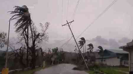 Latest typhoon lashes the Philippines, causing tidal surges and displacing massive numbers of people