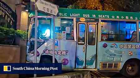 Minibus driver critically injured after vehicle crashes in upscale Hong Kong neighbourhood