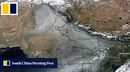 Satellite images show toxic smog over South Asia visible from space