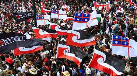 Tens of thousands protest New Zealand Maori rights bill