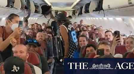 Python gives passengers a fright on flight to Perth