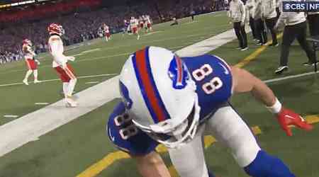 NFL Cameraman Films Himself Getting Knocked Out by Buffalo Bills Tight End