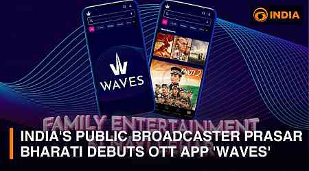 Prasar Bharati Launches 'Waves' OTT Platform with Live TV, Regional Shows, and More