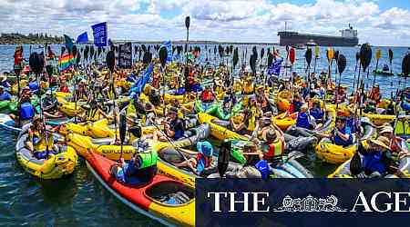 Great-grandma, teen student, doctor: Kayak activists arrested disrupting coal ships