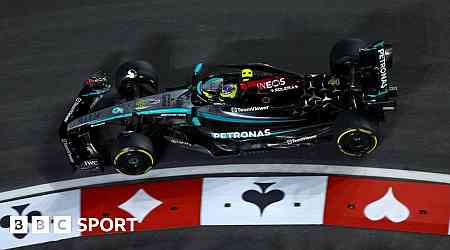 Las Vegas Grand Prix: Lewis Hamilton leads George Russell in first practice