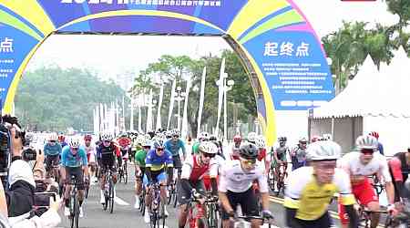 Smooth riding for cyclists in cross-border test race