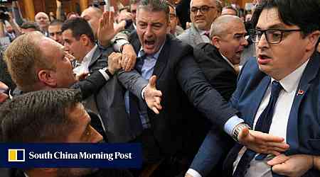 Brawl erupts in Serbian parliament over railway station roof collapse