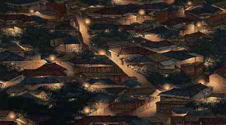 Joung Young-Ju's Hanji Cityscapes Light Up Almine Rech