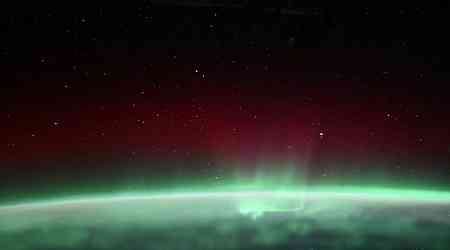 Watch this stunning aurora unfold from 257 miles above Earth