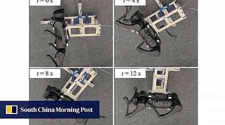 This robot jumps and lands like a cat. It could be used to explore asteroids