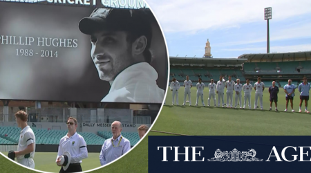 Moment of silence for Phillip Hughes