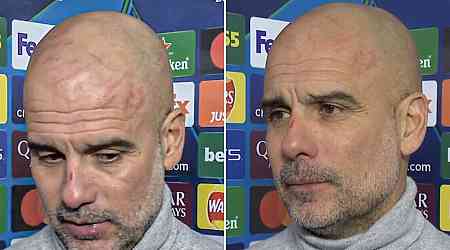 Pep Guardiola gives worrying explanation for cuts on his face after Man City draw